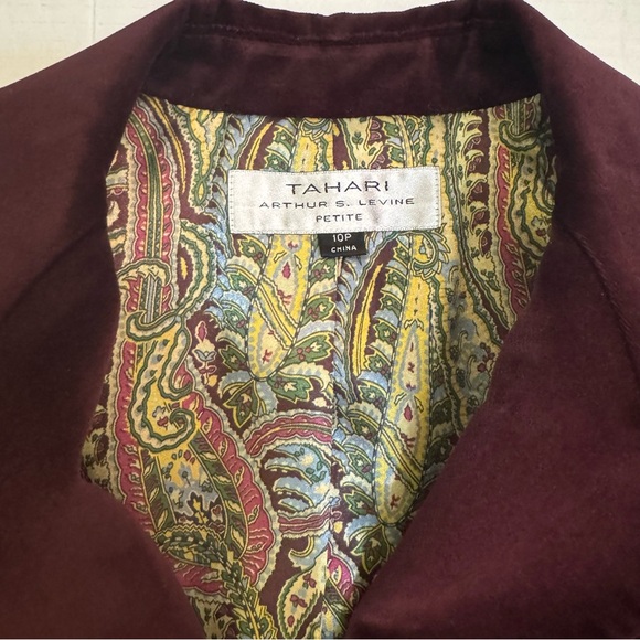 Tahari Arthur S. Levine Petite Velvet Skirt Suit Set - Picture 8 of 14